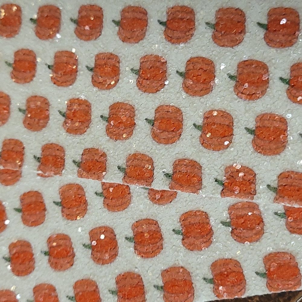 2 Pumpkin Patch  and 2 Glitter Sheets